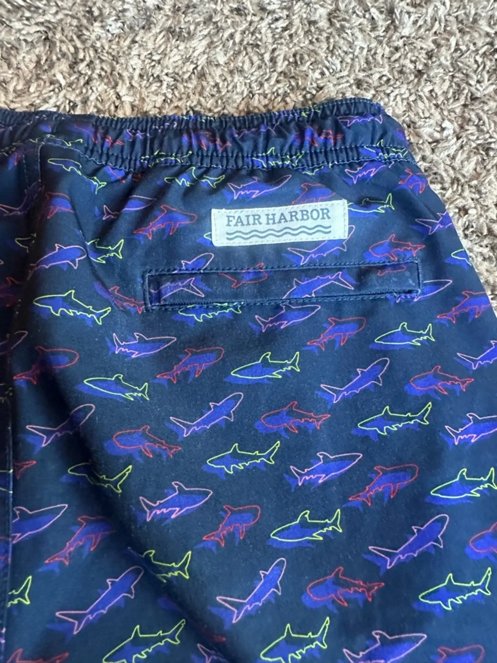 Kids Fair Harbor Anchor trunks-Shark print